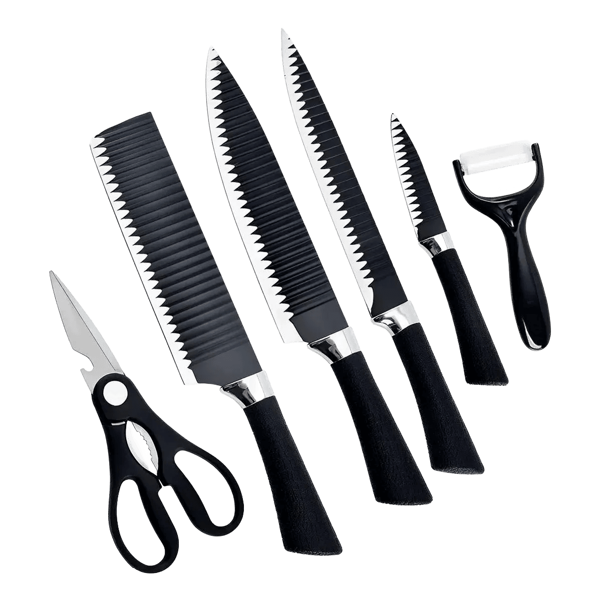 Kit BLACKBLADE - 6 peças de facas profissionais